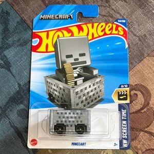 🛍️5/$20🛍️Hot Wheels Minecraft Minecart